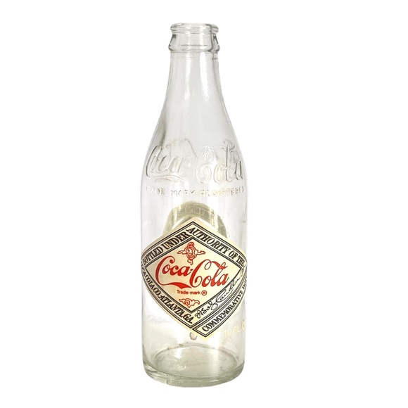 Vintage Coke Bottle 75th Anniversary 1980 Palestine Coca Cola Bottling Co - Picture 1 of 9